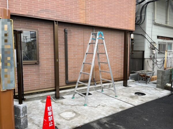 大阪府寝屋川市サイクルポート施工