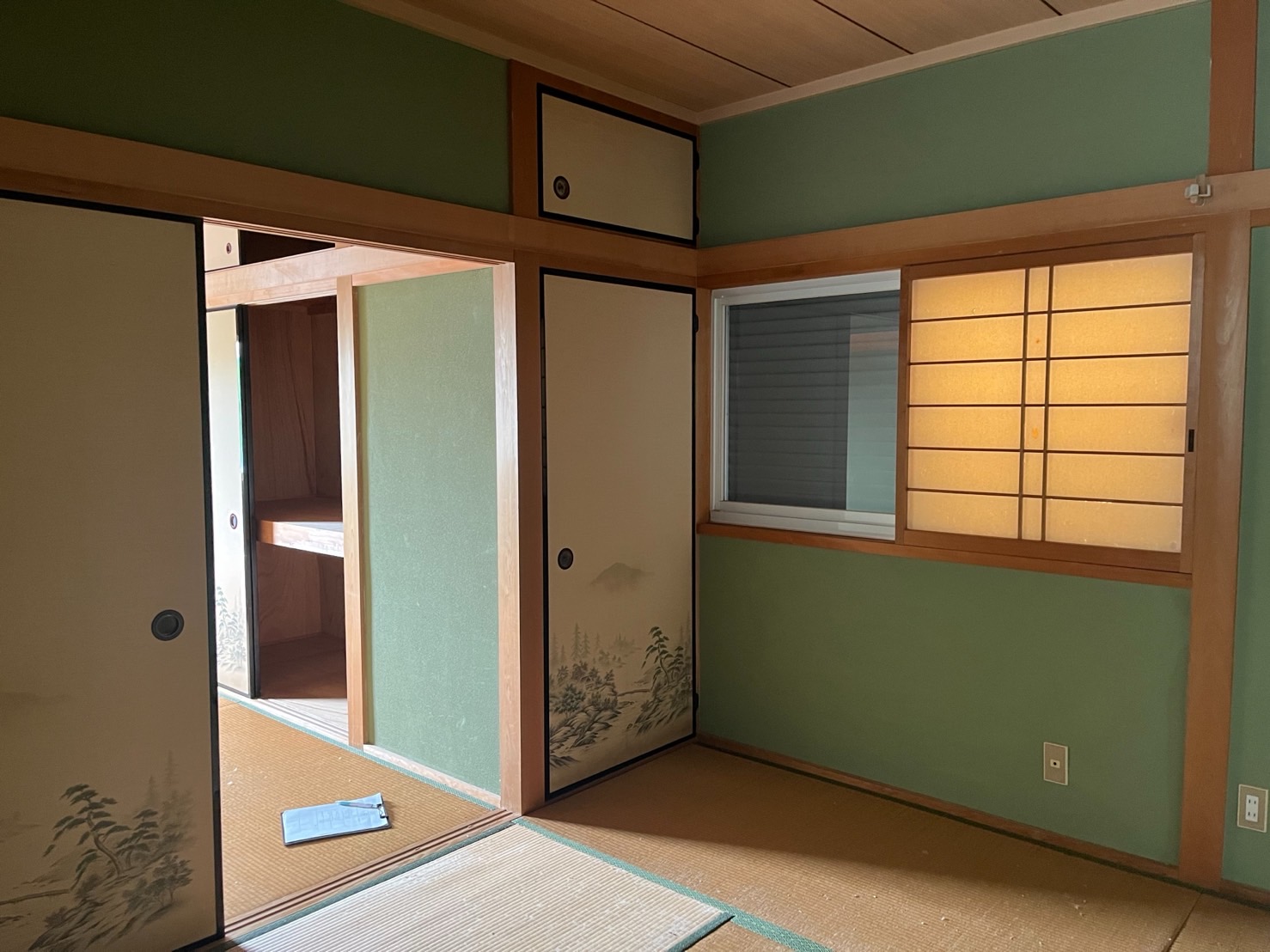 枚方市 戸建てリフォーム 3階和室施工前 タイトル